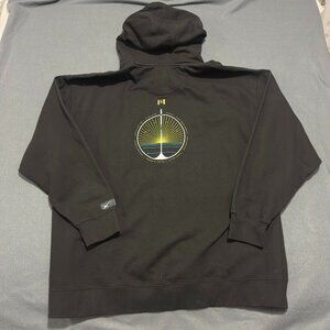 SpaceX Crew Demo 2 NASA Full Zip Hoodie Men’s Sz 3X Black Falcon 9 Rocket Tesla